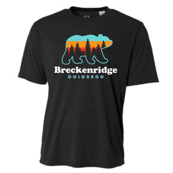 Breckenridge Colorado Bear Mountains Trees Cooling Performance Crew T-Shirt