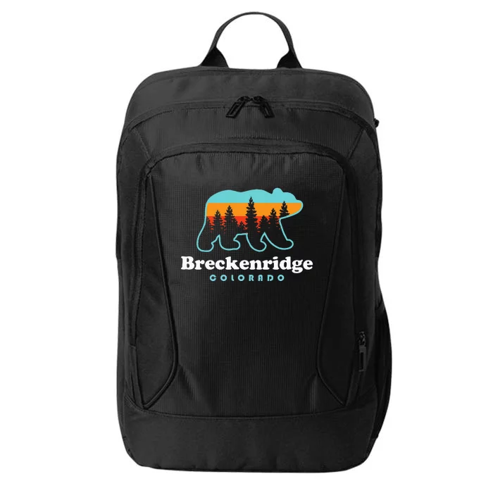 Breckenridge Colorado Bear Mountains Trees City Backpack