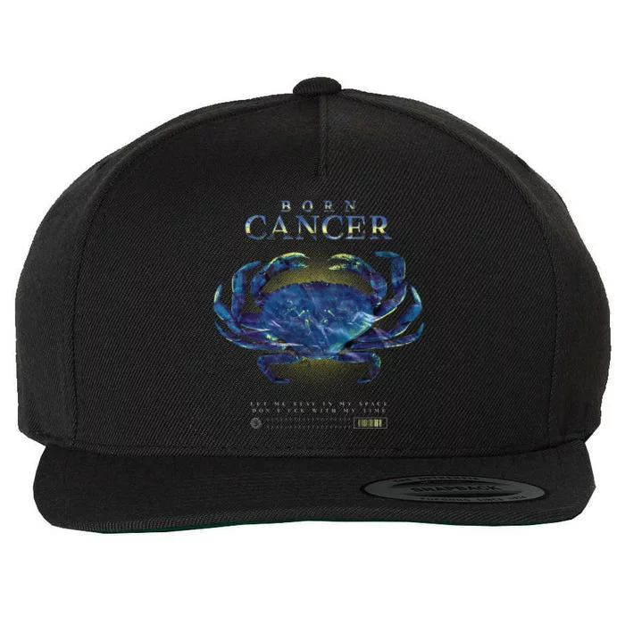 Born Cancer Wool Snapback Cap