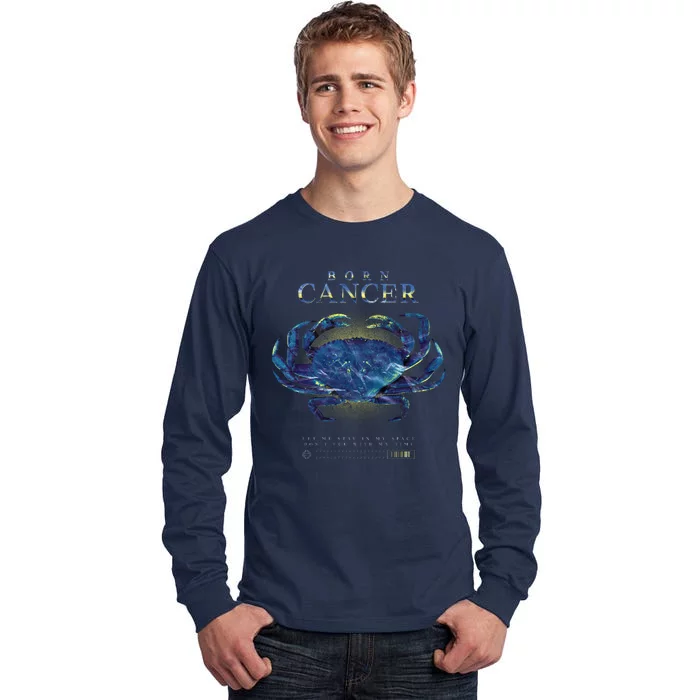 Born Cancer Tall Long Sleeve T-Shirt