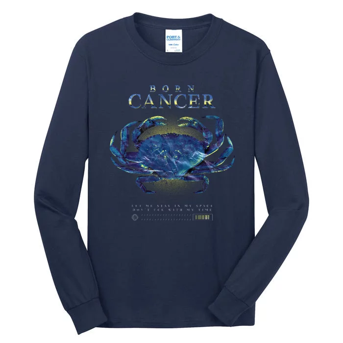 Born Cancer Tall Long Sleeve T-Shirt