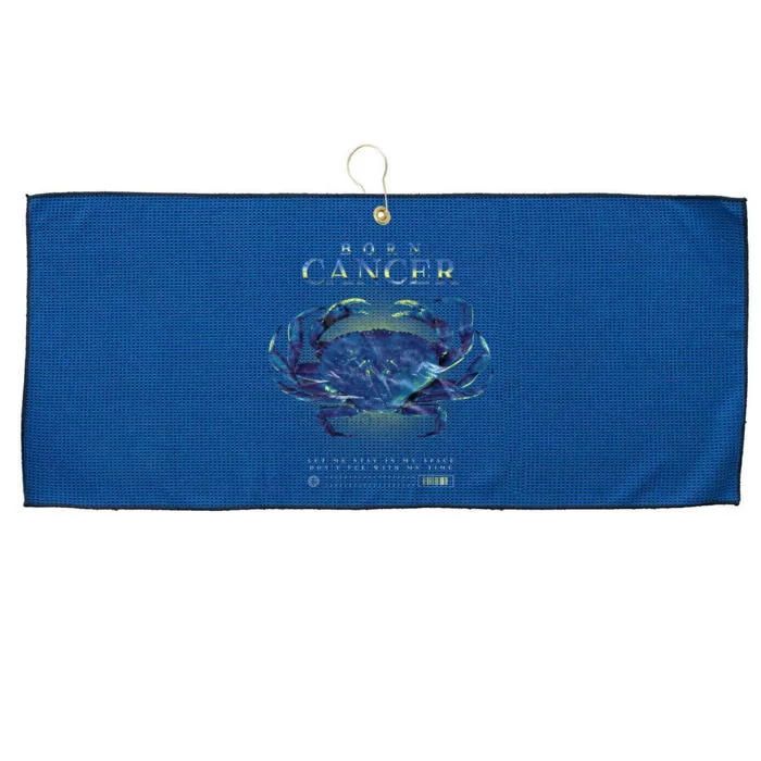 Born Cancer Large Microfiber Waffle Golf Towel