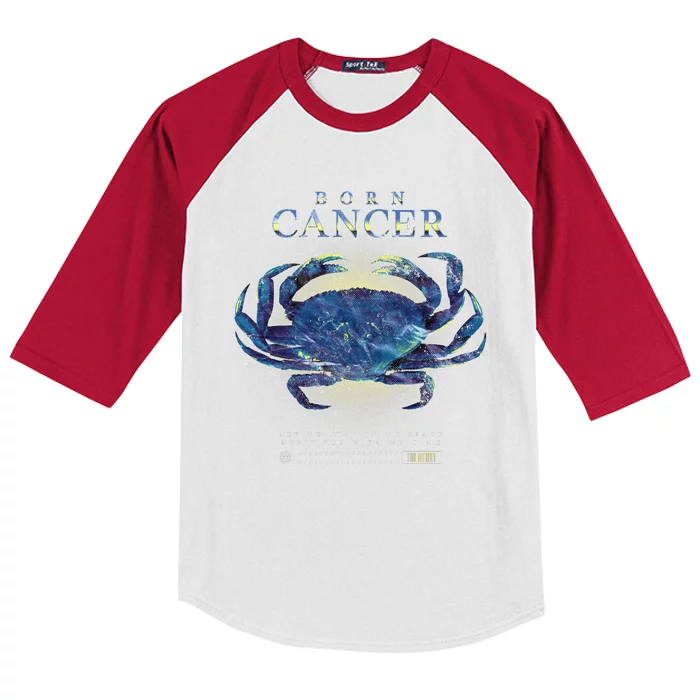 Born Cancer Kids Colorblock Raglan Jersey