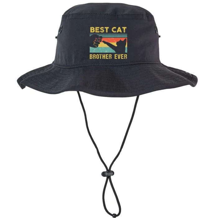 Best Cat Brother Ever Vintage Cats Happy Father's Day Legacy Cool Fit Booney Bucket Hat