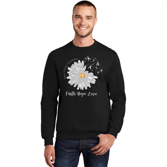 Brain Cancer Brain Cancer Awareness Tall Sweatshirt