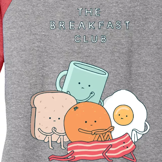 Breakfast Club Women's Tri-Blend 3/4-Sleeve Raglan Shirt