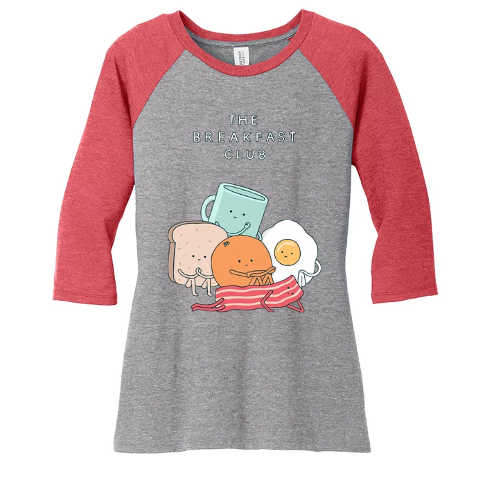 Breakfast Club Women's Tri-Blend 3/4-Sleeve Raglan Shirt