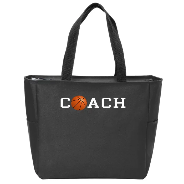 Basketball Coach Zip Tote Bag