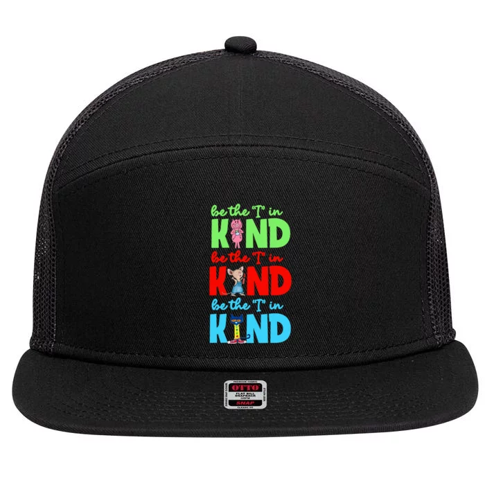 Book Characters BeThe I In Kind Choose Kindness Feminist Motivational 7 Panel Mesh Trucker Snapback Hat