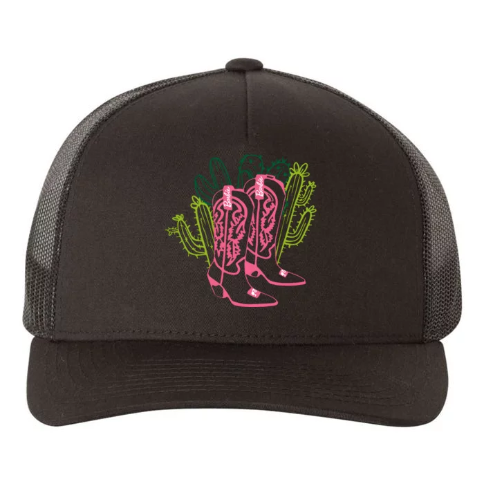 Boats Cowgirl Baby Doll Western Pink Cactus Girl Yupoong Adult 5-Panel Trucker Hat