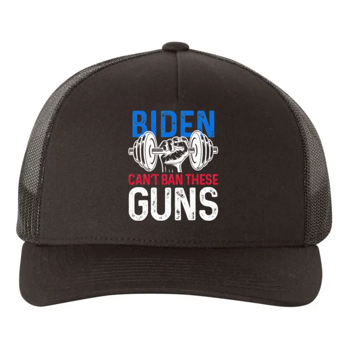 Biden Can't Ban These Guns Funny Fitness Wear Yupoong Adult 5-Panel Trucker Hat