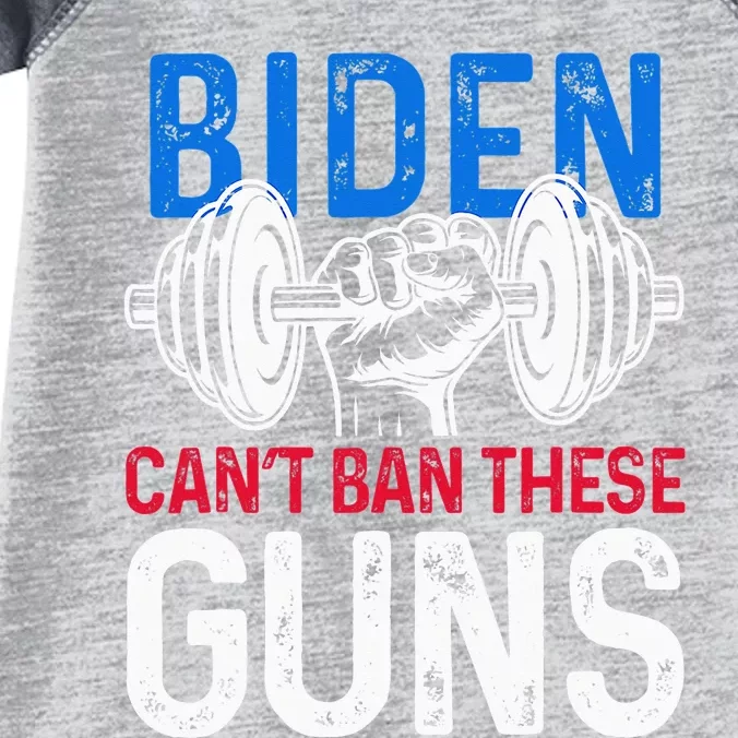 Biden Can't Ban These Guns Funny Fitness Wear Infant Baby Jersey Bodysuit