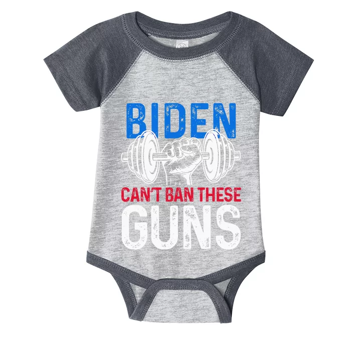 Biden Can't Ban These Guns Funny Fitness Wear Infant Baby Jersey Bodysuit