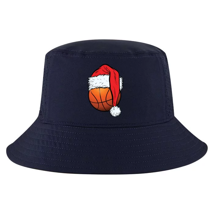 Basketball Christmas Ball Santa Hat Xmas Sport Cool Gift Cool Comfort Performance Bucket Hat