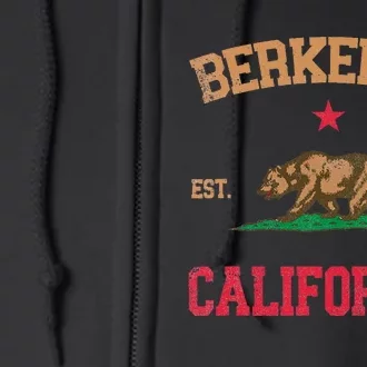 Berkeley California Full Zip Hoodie