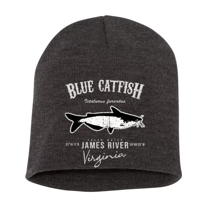 Blue Catfish Bass At James River Short Acrylic Beanie