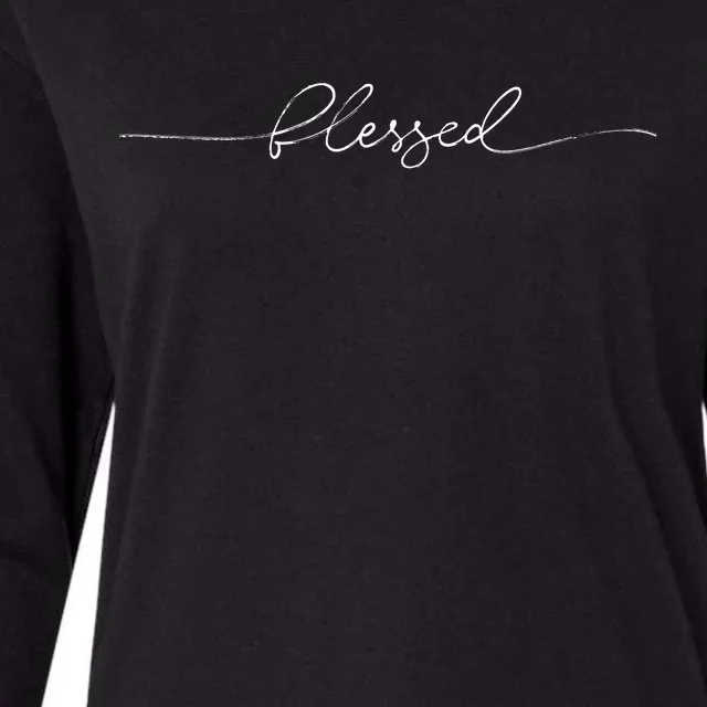 Blessed Cute Womens Cotton Relaxed Long Sleeve T-Shirt