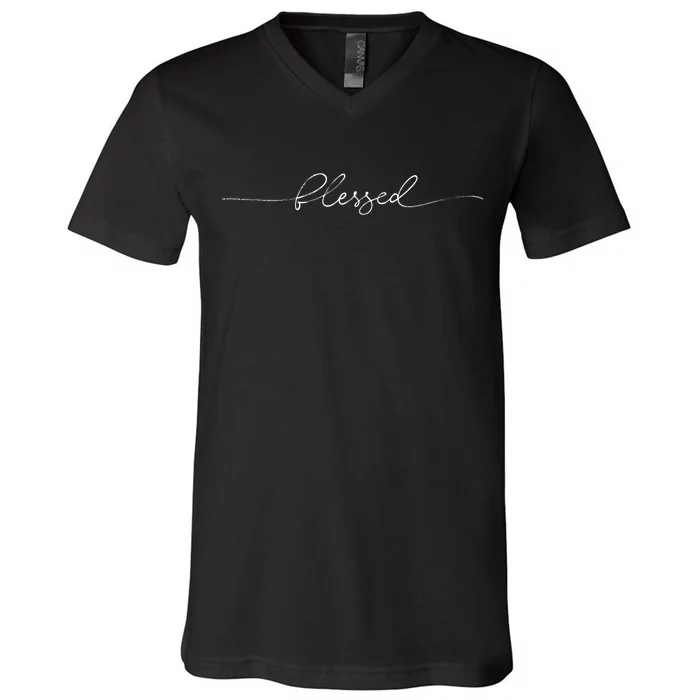 Blessed Cute V-Neck T-Shirt