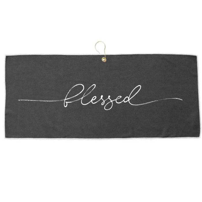 Blessed Cute Large Microfiber Waffle Golf Towel