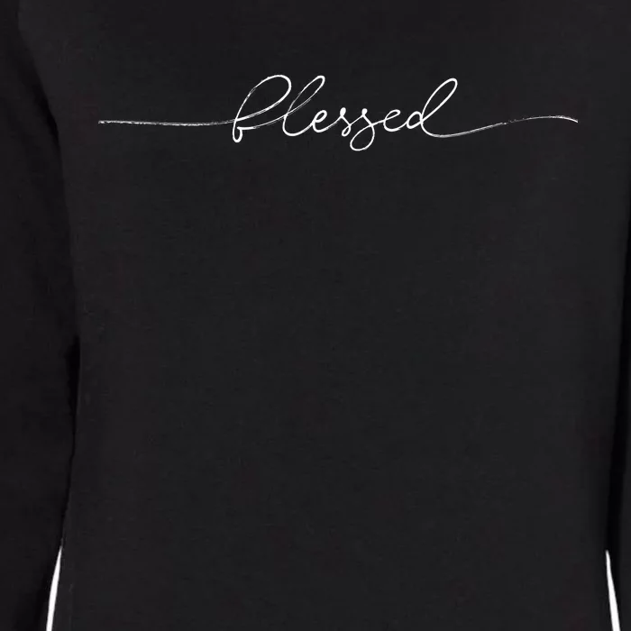 Blessed Cute Womens California Wash Sweatshirt