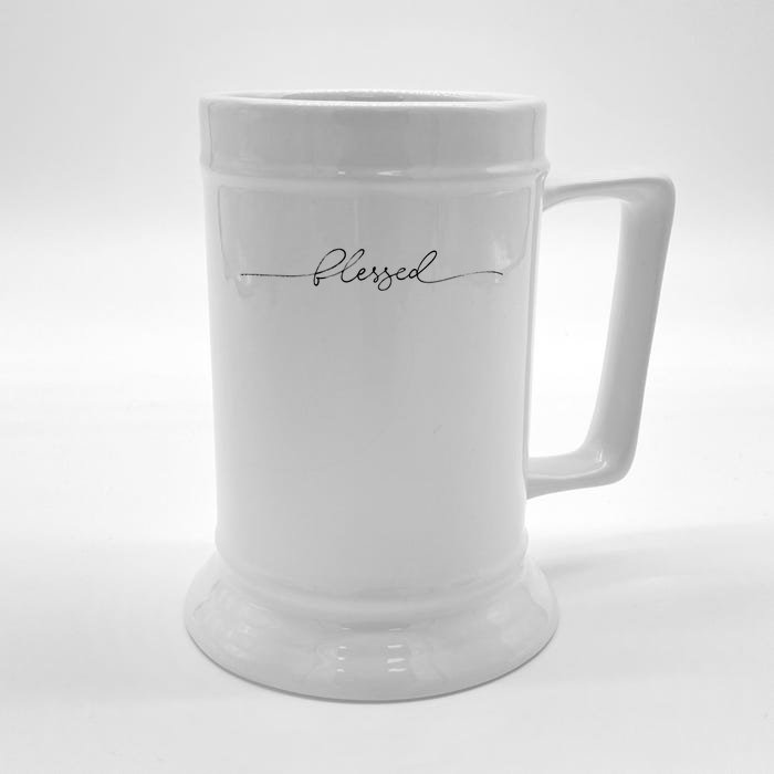 Blessed Cute Front & Back Beer Stein