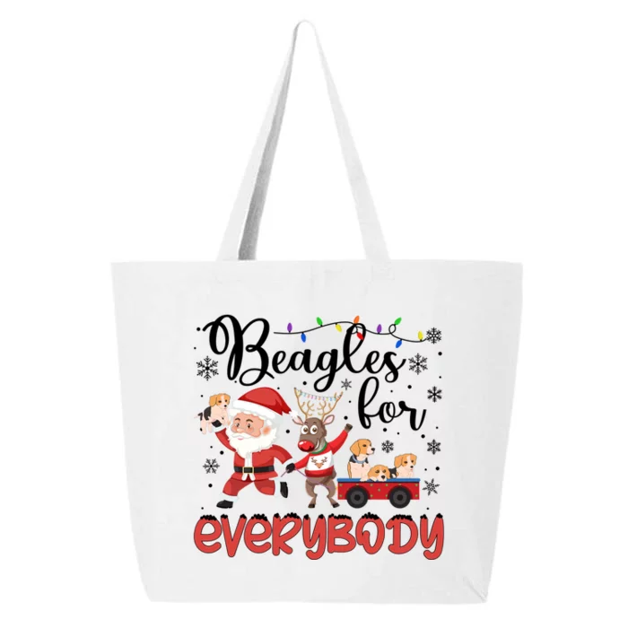 Beagle Christmas Beagles For Everybody Beagle Xmas Great Gift 25L Jumbo Tote