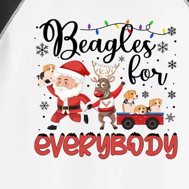 Beagle Christmas Beagles For Everybody Beagle Xmas Great Gift Toddler Fine Jersey T-Shirt