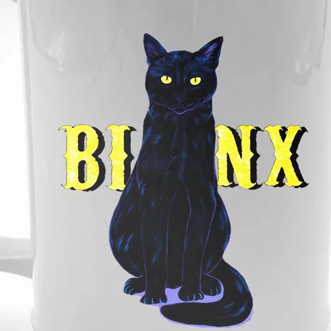 Black Cat Binx Halloween Gifts Party Front & Back Beer Stein