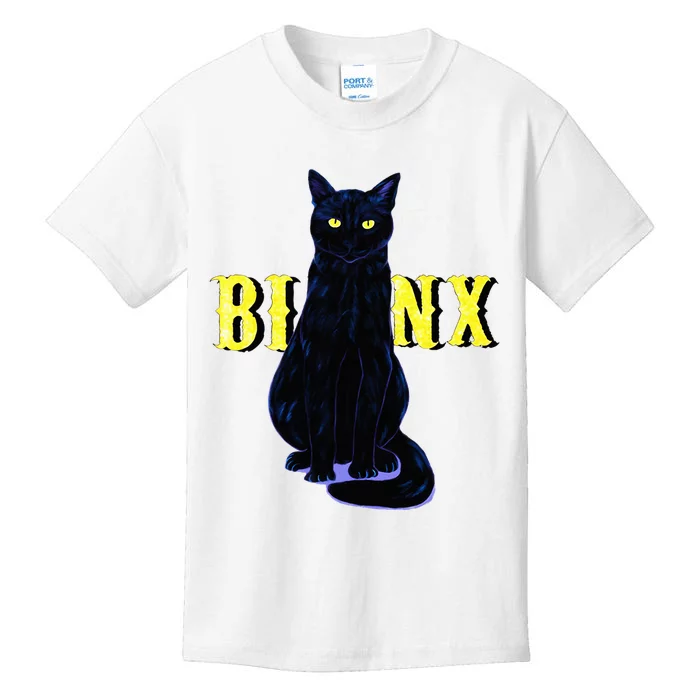 Black Cat Binx Halloween Gifts Party Kids T-Shirt