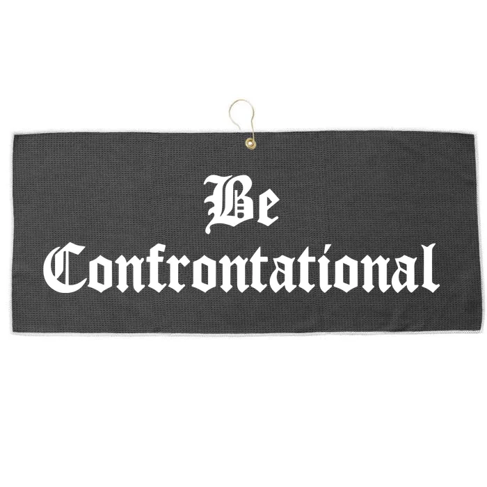 Be Confrontational Large Microfiber Waffle Golf Towel