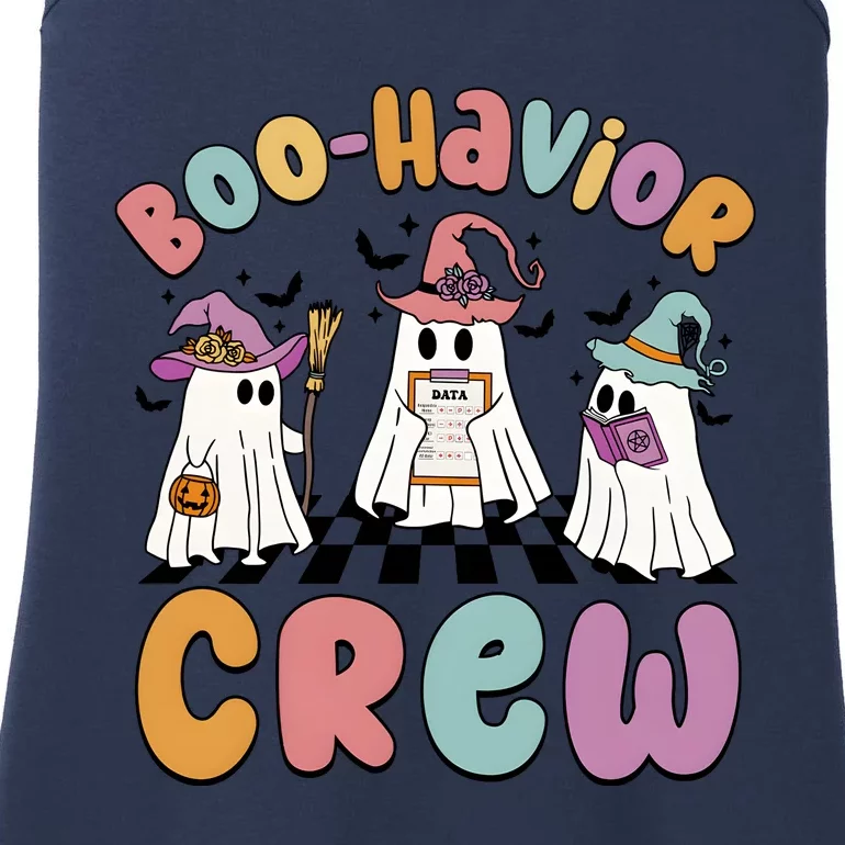 Boohavior Crew Behavior Analyst Halloween Boo Ghoul Ladies Essential Tank