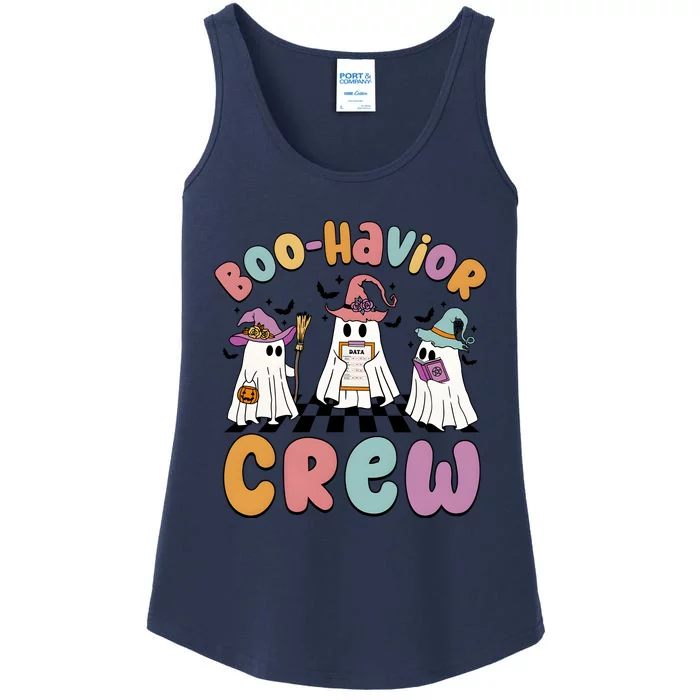 Boohavior Crew Behavior Analyst Halloween Boo Ghoul Ladies Essential Tank