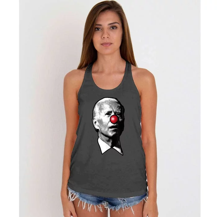 Biden Clown Women's Knotted Racerback Tank