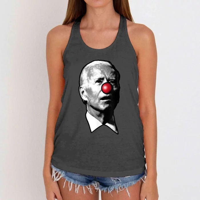 Biden Clown Women's Knotted Racerback Tank