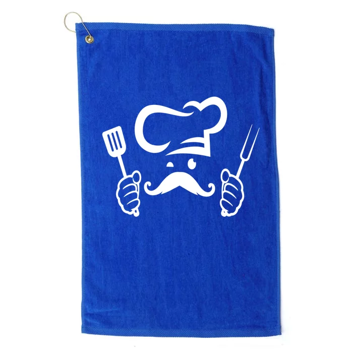 Bbq Chef Barbecue Chefs Hat Bbq Chef Barbecue Grill Master Cute Gift Platinum Collection Golf Towel