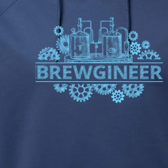 Brewgineer Craft Beer Brewer Beergineer Home Brew Gift Great Gift Performance Fleece Hoodie