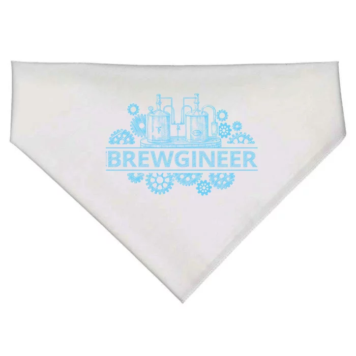 Brewgineer Craft Beer Brewer Beergineer Home Brew Gift Great Gift USA-Made Doggie Bandana