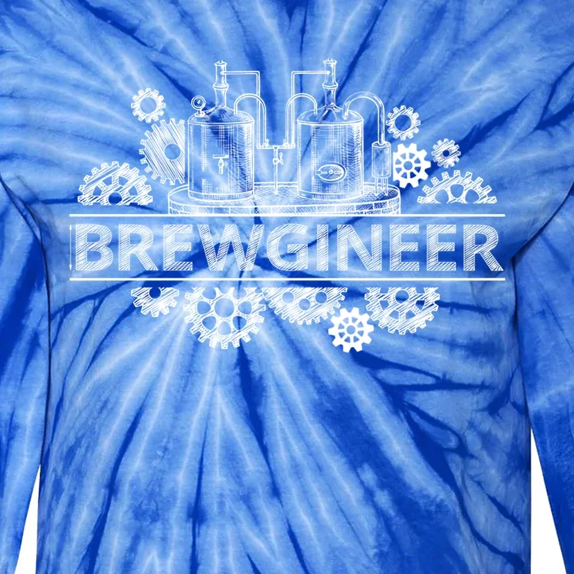 Brewgineer Craft Beer Brewer Beergineer Homebrew Gift Tie-Dye Long Sleeve Shirt