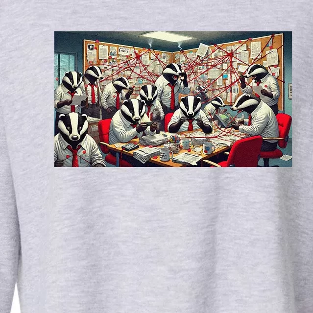 Badger Conspiracy Cropped Pullover Crew