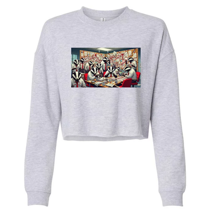 Badger Conspiracy Cropped Pullover Crew