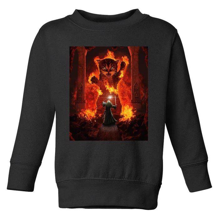 Balrog cat Toddler Sweatshirt