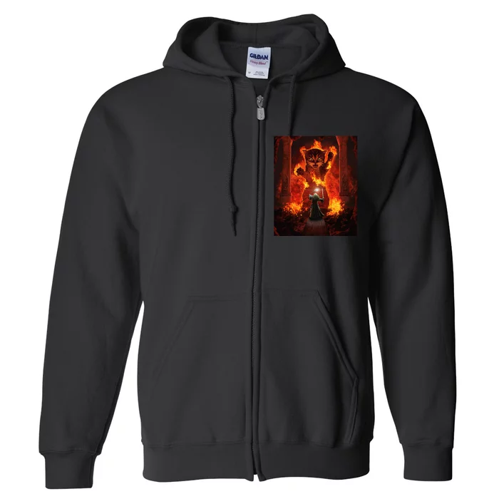 Balrog cat Full Zip Hoodie