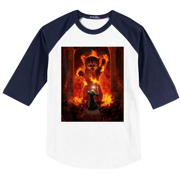 Balrog Cat Baseball Sleeve Shirt