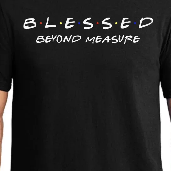 Blessed Christian Beyond Measure Faith Jesus Christ Pajama Set