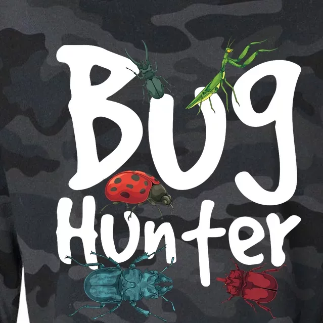 Bug Catcher Bug Hunter Insect Beetle Bug Cropped Pullover Crew