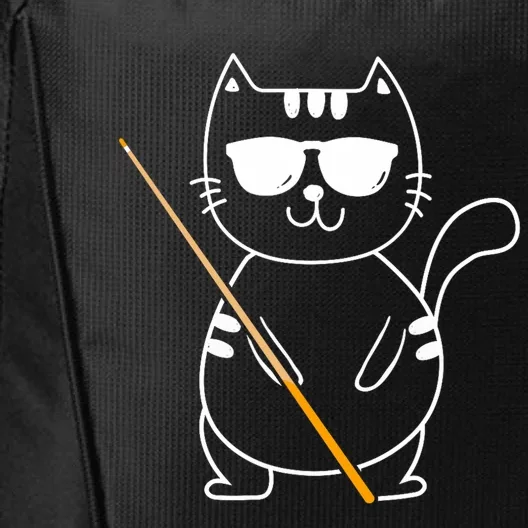 Billiard Cat Billiard Player Billard 8ball Pool Snooker City Backpack