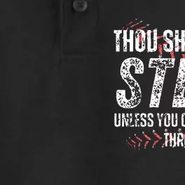 Baseball Coach Baseball Gifts Thou Shall Not Steal Dry Zone Grid Performance Polo