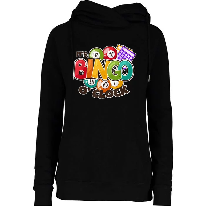 Bingo Caller Womens Funnel Neck Pullover Hood