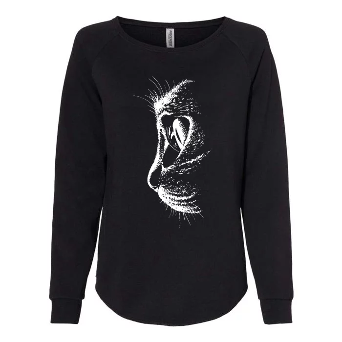 Black Cat Womens California Wash Sweatshirt