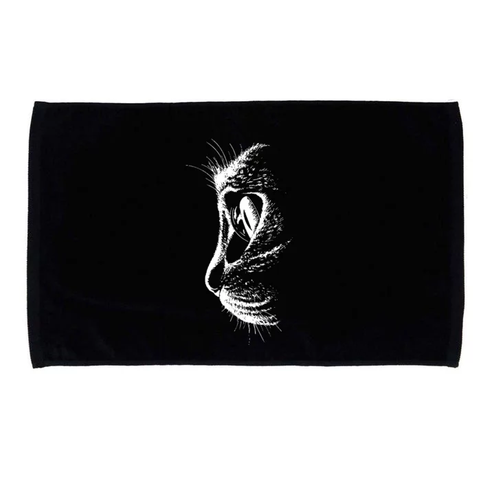 Black Cat Microfiber Hand Towel